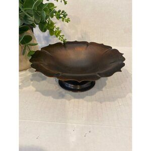 CopperCraft Guild Solid Copper Decorative Trinket Candy Pedestal Dish